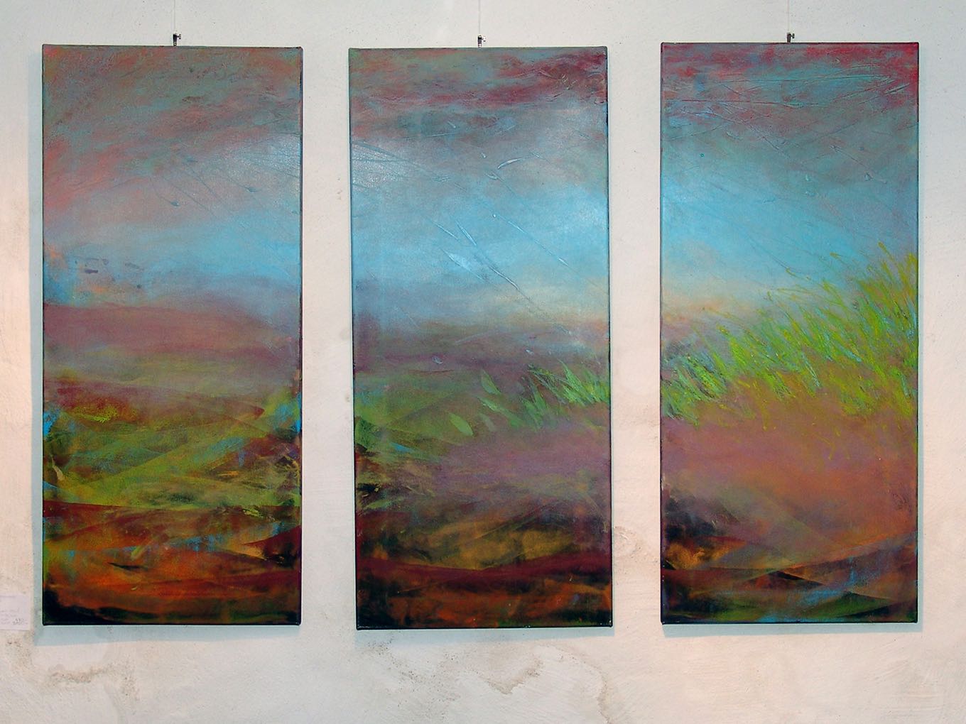 Monika Biermann: Ohne Titel, Acryl auf Leinwand, 3 x 40 x 90cm