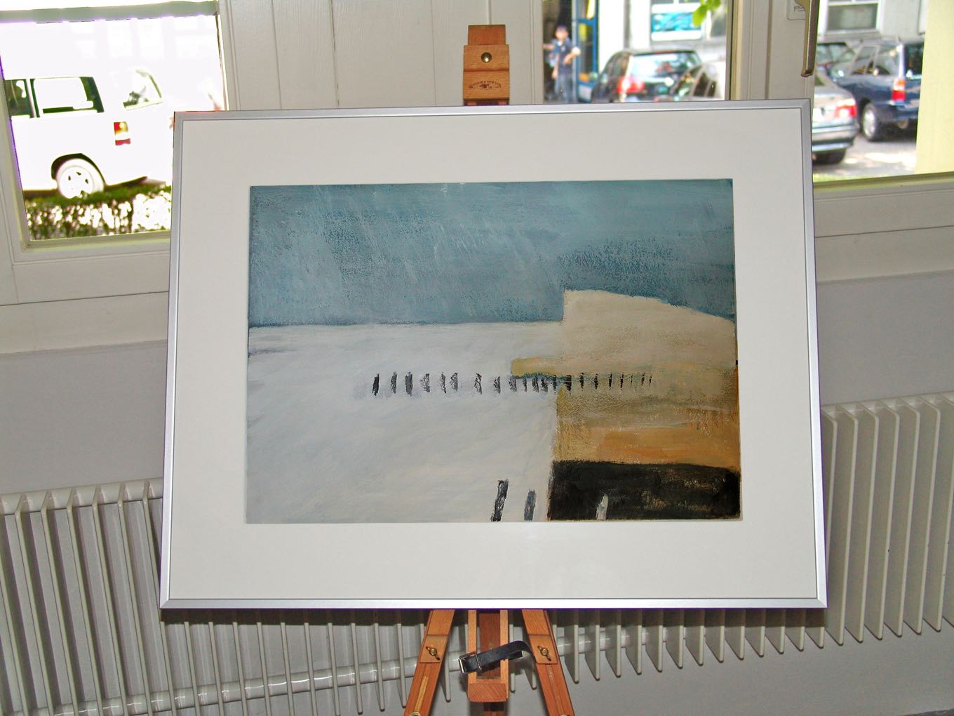 Rita Cedraschi: Sylt 1, 2007, Acryl auf Papier, 74 x 57cm, gerahmt