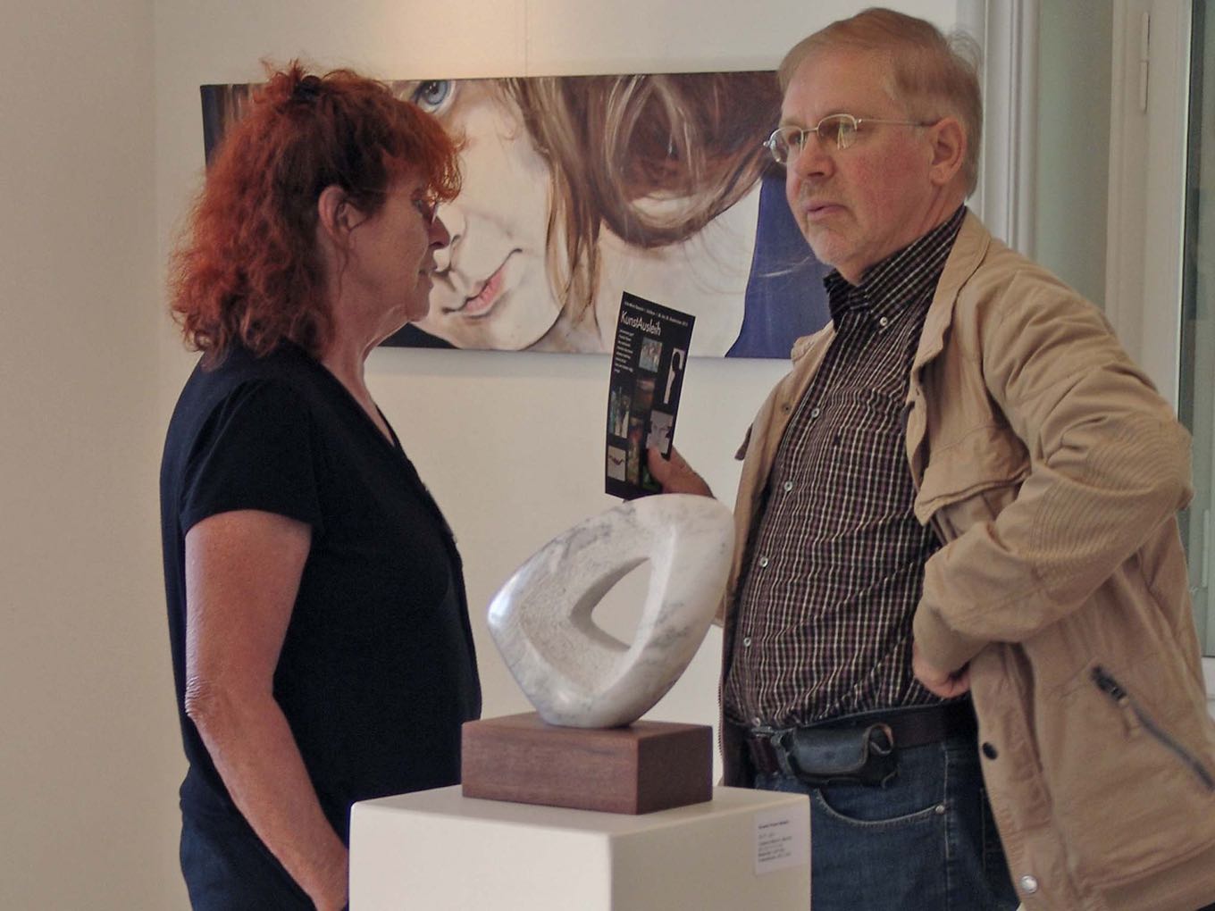 Inez van Deelen Sigg mit Besucher